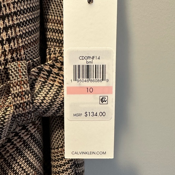 Sleeveless Plaid dress with A-line skirt - Picture 5 of 5